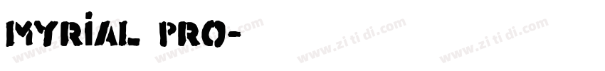 myrial pro字体转换